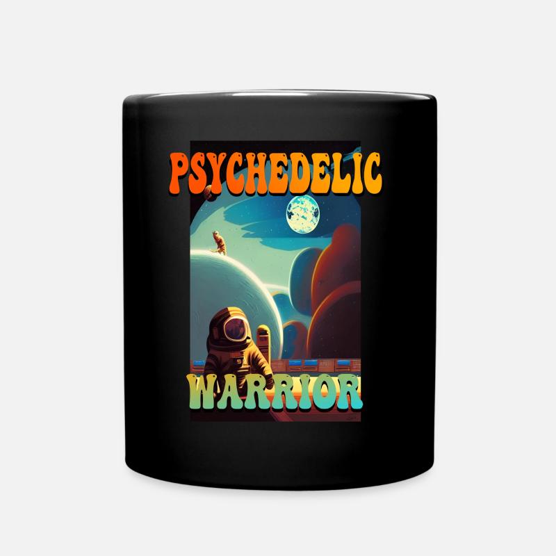 Psychedelic Warrior - Tasse einfarbig - Schwarz