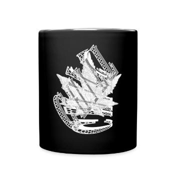 CHILL Hemp Leaf - Full Colour Mug - black - Front