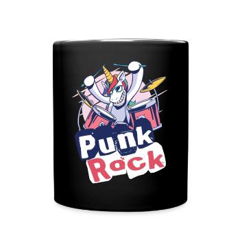Punkrock Musik Punker Punkrock Irokesenschnitt - Tasse einfarbig - Schwarz - Vorne