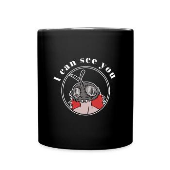 I Can See You - Tasse einfarbig - Schwarz - Vorne