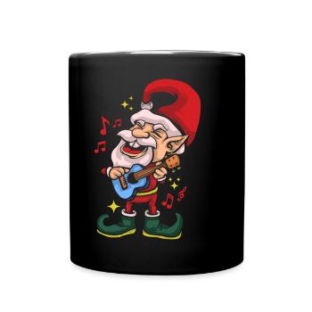 Ugly Christmas Sweater Tshirt Weihnachten Elf - Tasse einfarbig - Schwarz - Vorne