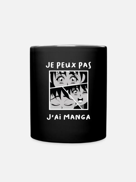 Je peux pas j'ai MANGA ! - Mug uni - noir