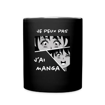 Manga-Humor - Tasse einfarbig - Schwarz - Vorne