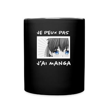 Illustration Manga - Mug uni - noir - Devant