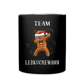 Team Lebkuchen - Tasse einfarbig - Schwarz - Vorne