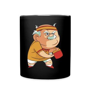 Tennis de Table Grand-père Pingpong Outfit Grand-père - Mug uni - noir - Devant