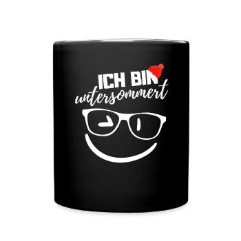 Ich bin untersommert - Tasse einfarbig - Schwarz - Vorne