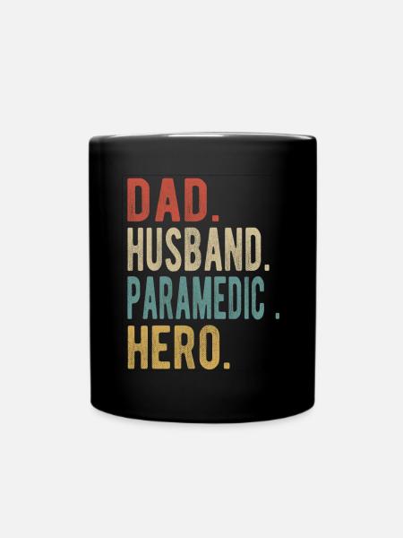 Ambulancier paramédical Papa Mari Héros - Mug uni - noir