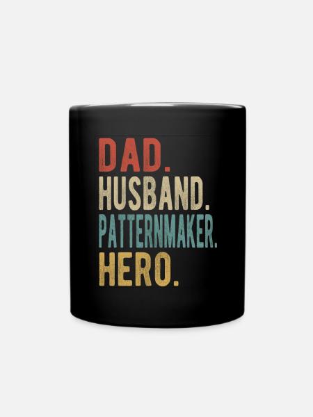 Model Builder Papa Husband Hero - Full Colour Mug - black