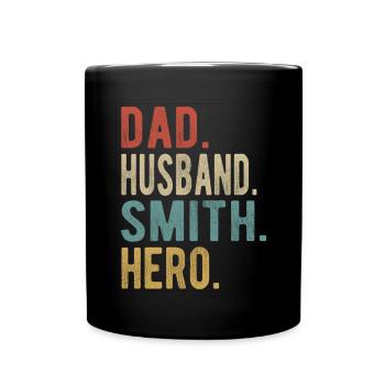 Blacksmith Papa Husband Hero - Full Colour Mug - black - Front