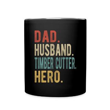Bûcheron Papa Mari Héros - Mug uni - noir - Devant