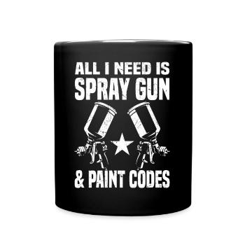 Vehicle painters - Full Colour Mug - black - Front