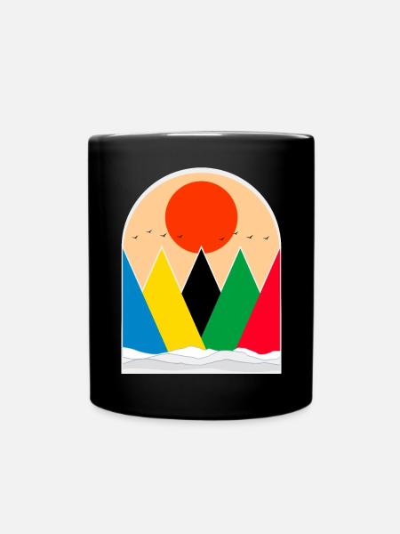 Les montagnes - Mug uni - noir