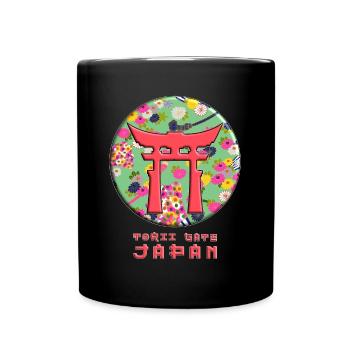 Torii Gate Japanese Sacred Shinto Shrine Japan - Full Colour Mug - black - Front