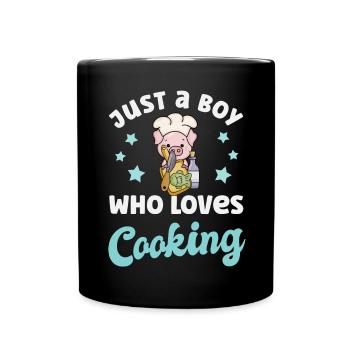 Chef Cooking - Full Colour Mug - black - Front