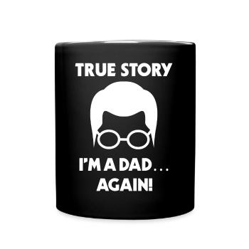 Papa Parents Déclaration Bonheur Famille Enceinte - Mug uni - noir - Devant