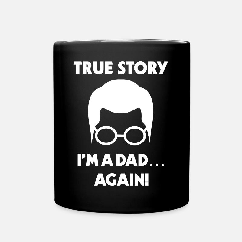 Papa Eltern Statement Schwanger Familienglück - Tasse einfarbig - Schwarz