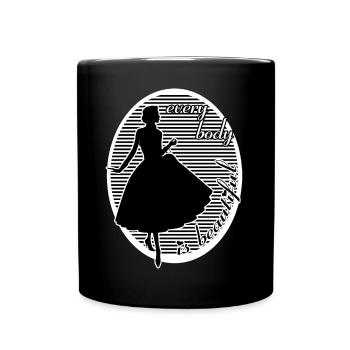 Chaque corps est belle beauté femme beauté - Mug uni - noir - Devant