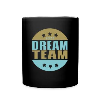 Tolles Team - Tasse einfarbig - Schwarz - Vorne