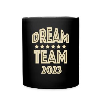 Tolles Team - Tasse einfarbig - Schwarz - Vorne