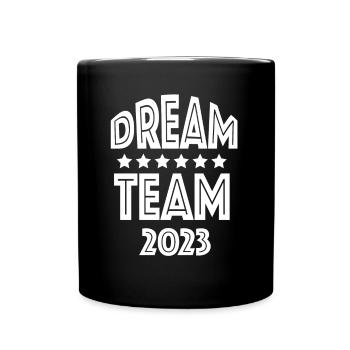 Tolles Team - Tasse einfarbig - Schwarz - Vorne
