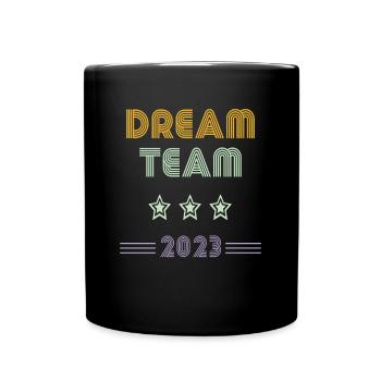 Tolles Team - Tasse einfarbig - Schwarz - Vorne