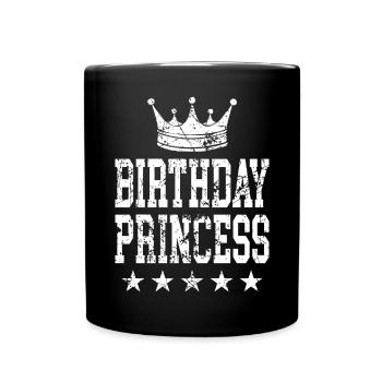 Birthday Princess - Full Colour Mug - black - Front