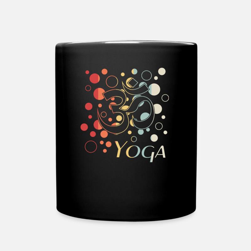 Yoga yoga - Tasse einfarbig - Schwarz