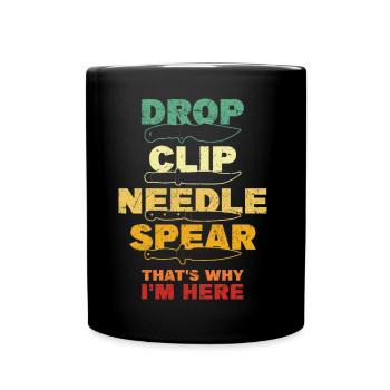 Collecteur de couteaux - Mug uni - noir - Devant