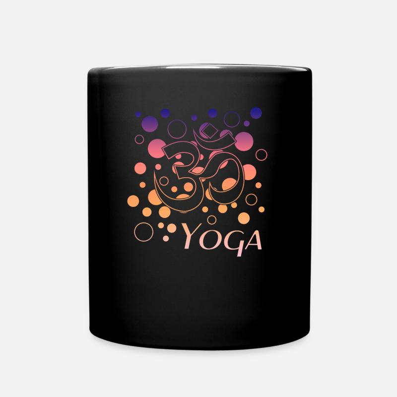 Yoga yoga - Tasse einfarbig - Schwarz
