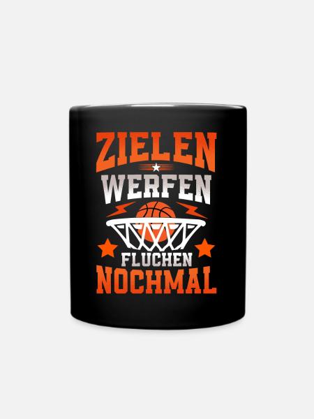 Basketball Basketballer - Tasse einfarbig - Schwarz