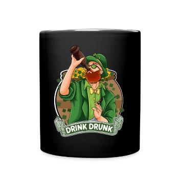 St Paddy's St Patricksday St Patrick Day - Full Colour Mug - black - Front