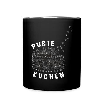 Pustekuchen - Pusteblume - Tasse einfarbig - Schwarz - Vorne