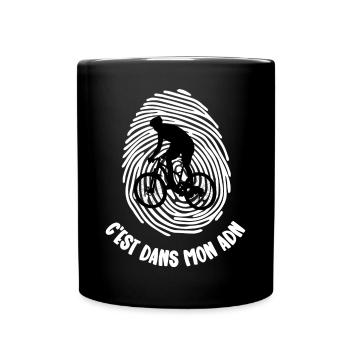 dans mon adn - Mug uni - noir - Devant