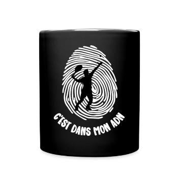 dans mon adn - Mug uni - noir - Devant