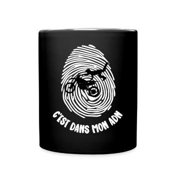dans mon adn - Mug uni - noir - Devant