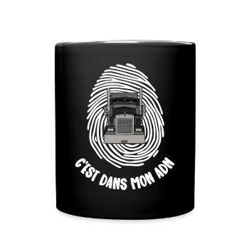 dans mon adn - Mug uni - noir - Devant