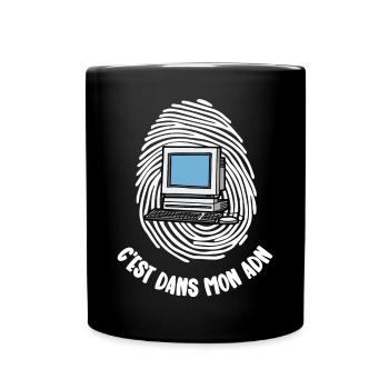 mon adn - Mug uni - noir - Devant