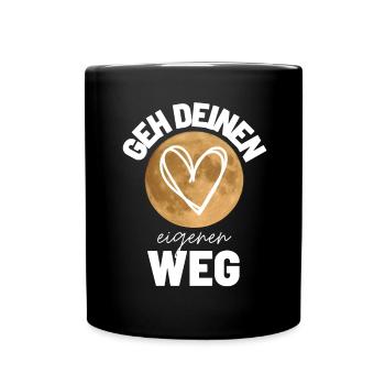 Sprücheshirts Motivationssprüche Motivationsspruch - Tasse einfarbig - Schwarz - Vorne