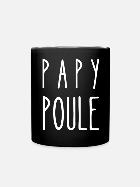 papy poule - Mug uni - noir