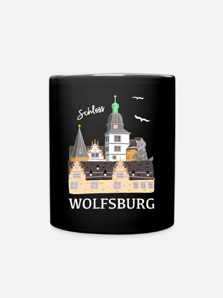Schloss Wolfsburg, Niedersachsen - Tasse einfarbig - Schwarz