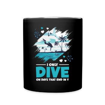 Scuba Diving Design pour la plongée sportive - Mug uni - noir - Devant