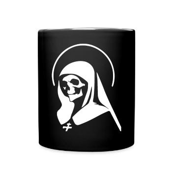 Reveal Your Enigmatic Charm with Unholy Nun, Sata - Full Colour Mug - black - Front