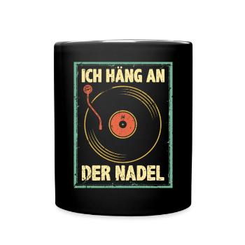 Vintage LP Vinyl Schallplatten - Tasse einfarbig - Schwarz - Vorne