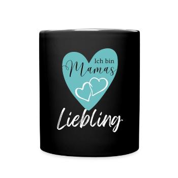 Baby Geschenkidee Muttertag Vatertag Weihnachten - Tasse einfarbig - Schwarz - Vorne