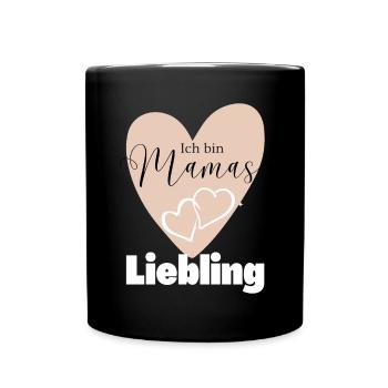 Baby Geschenkidee Muttertag Vatertag Weihnachten - Tasse einfarbig - Schwarz - Vorne