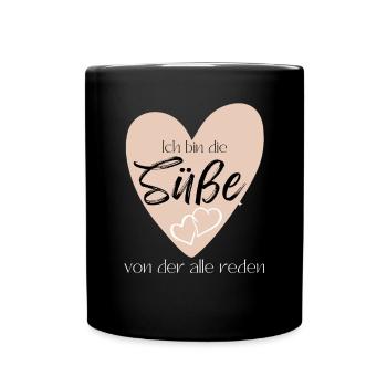 Baby Geschenkidee Muttertag Vatertag Weihnachten - Tasse einfarbig - Schwarz - Vorne