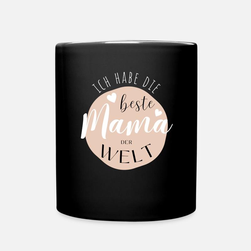 BESTE MAMA - Baby Geschenkidee Muttertag - Tasse einfarbig - Schwarz
