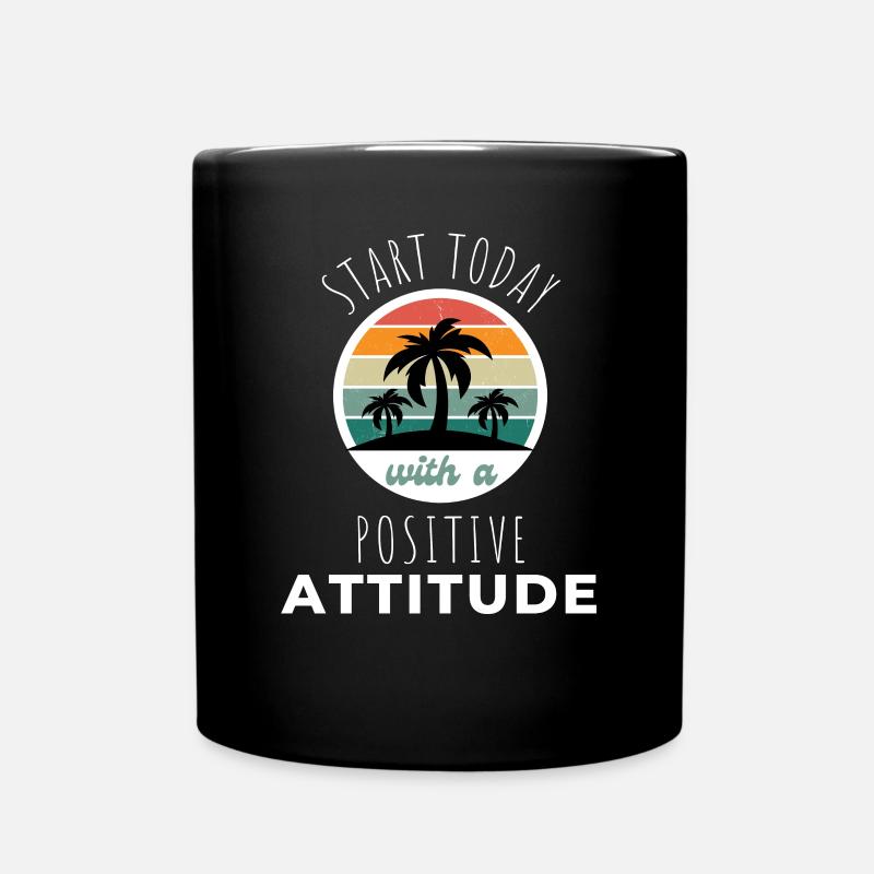 POSITIVE EINSTELLUNG MINDSET Motivation - Mug uni - noir