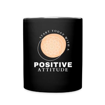 ATTITUDE POSITIVE ÉTAT D’ Motivation - Mug uni - noir - Devant